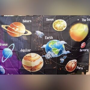 Outer Space Solar System Tapestry